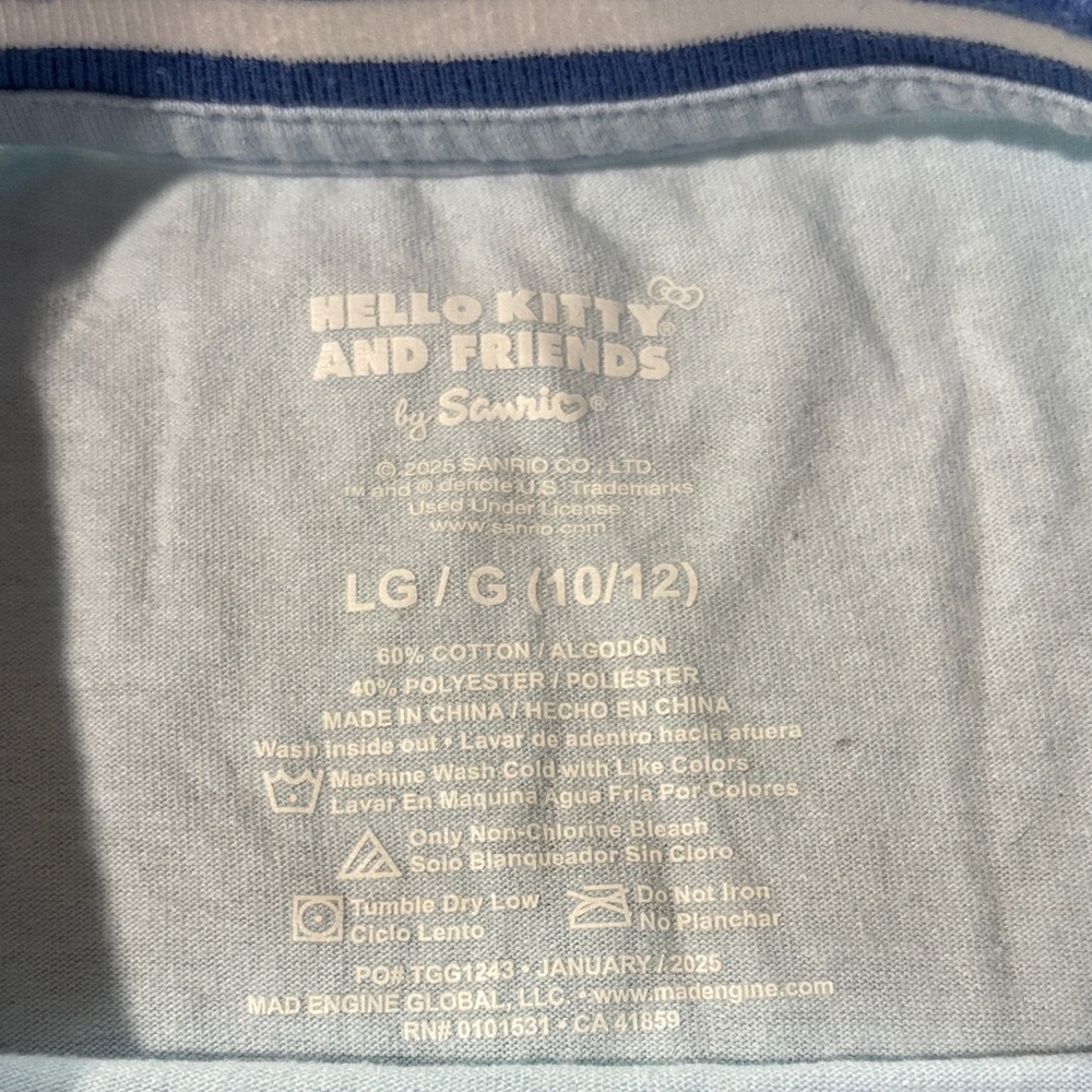 Sanrio Hello Kitty & Friends Light Blue Graphic Tee - Picture 2 of 3